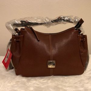 BRAND NEW Dooney & Bourke Shiny leather AQUA bag (CB550BN)